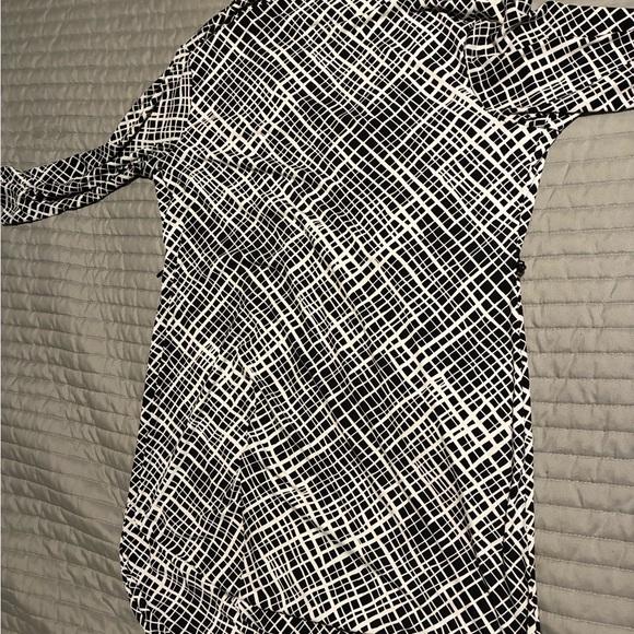 George Monochrome Checkered Blouse - Picture 3 of 6